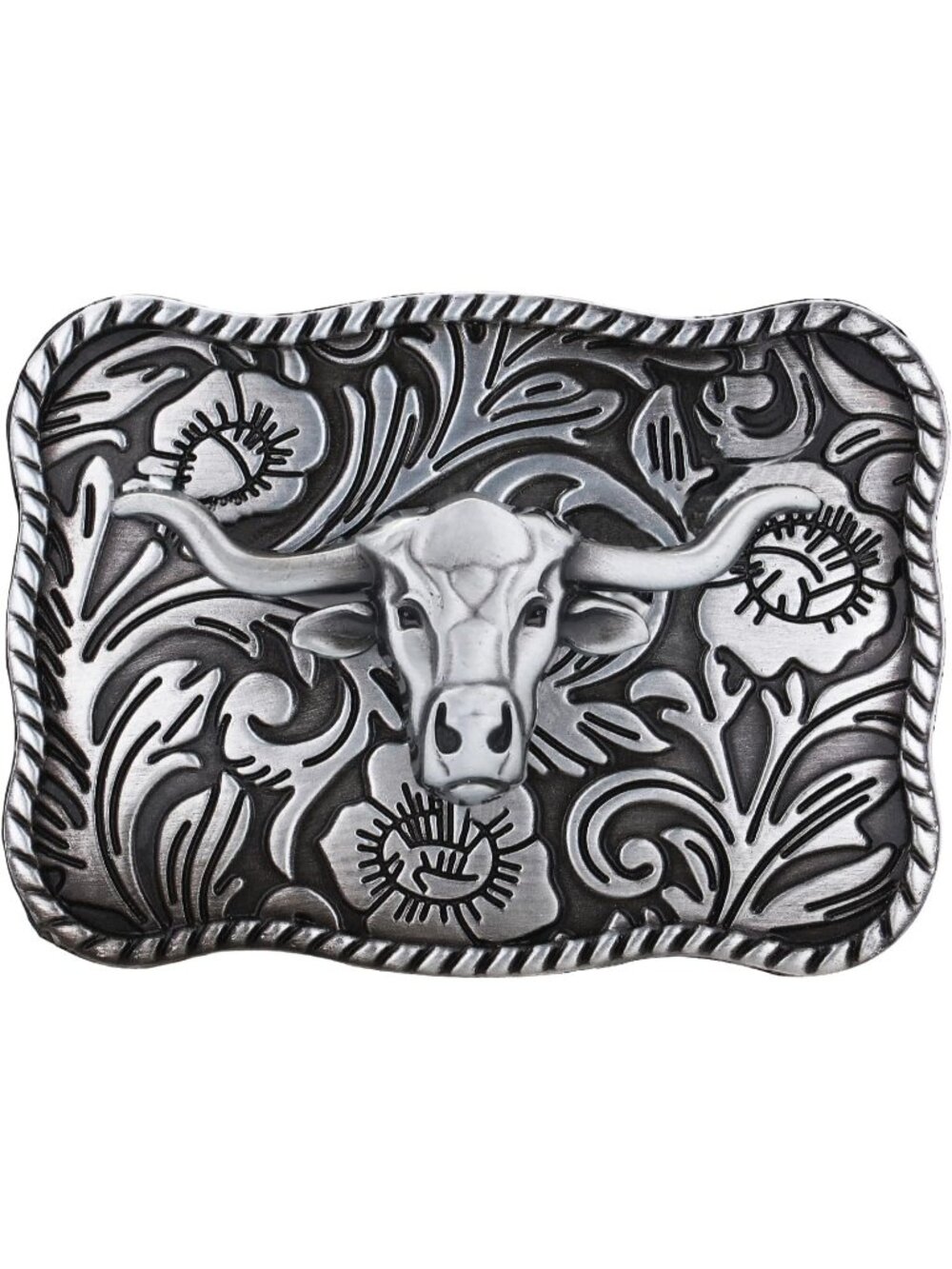 Women Pdk053 Imported Cowboy Buckle Ghost Skull Western Belt